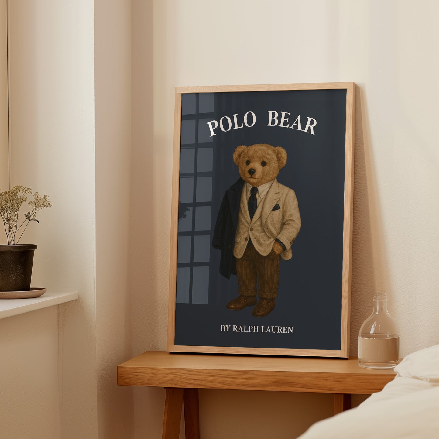 Luxury Bear Poster, Digital Download (D90)