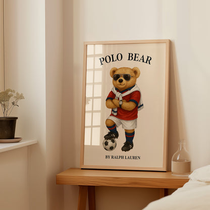 Sport Set Bear Poster, Digital Download (D55)