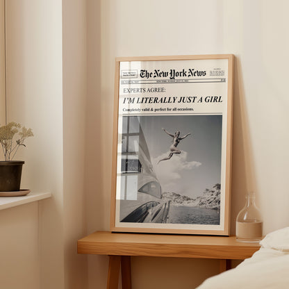 Girly York Newspaper Poster – Physical Poster (G03)