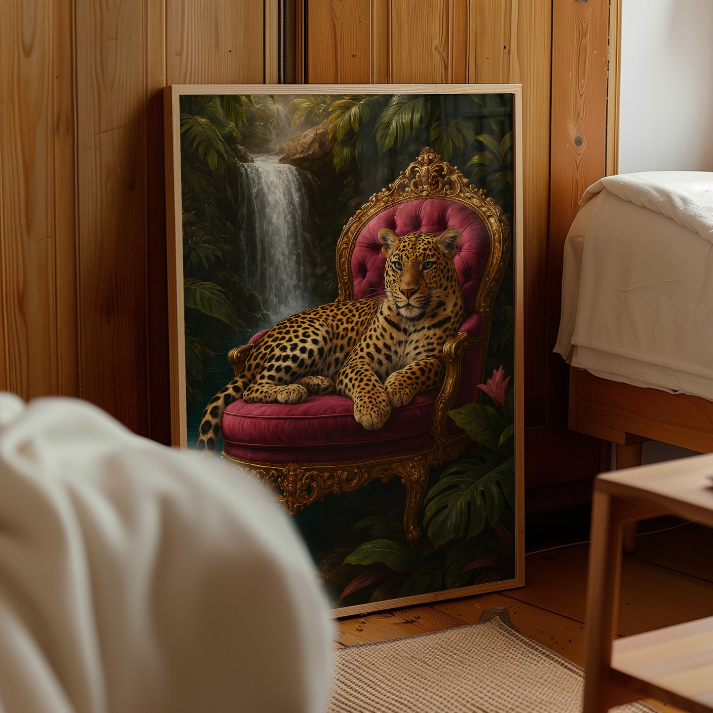 Tropical Jungle Leopard Poster