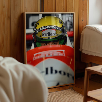 Ayrton Senna Iconic Helmet Poster
