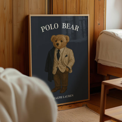 Luxury Bear Poster, Digital Download (D90)