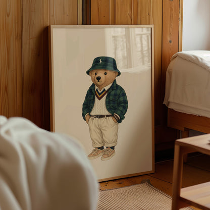 Classic Bear Poster, Digital Download (D351)