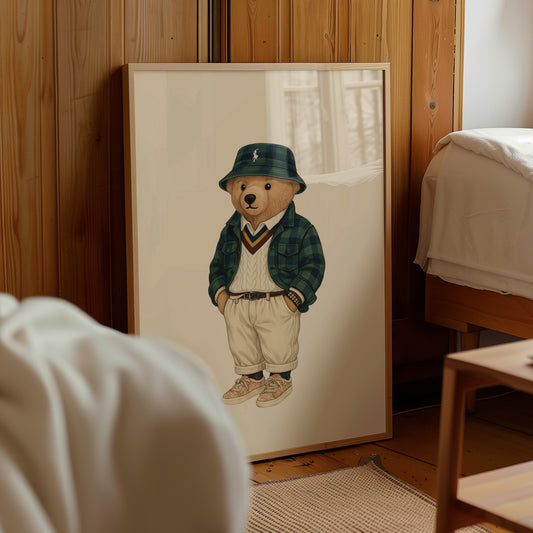 Classic Bear Poster, Digital Download (D351)