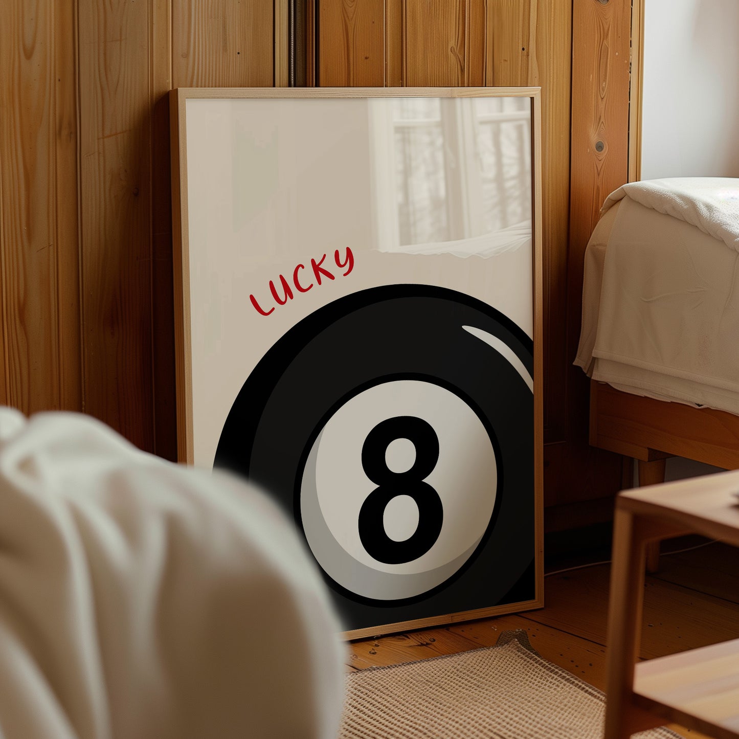 Billiards Lucky 8-Ball Poster