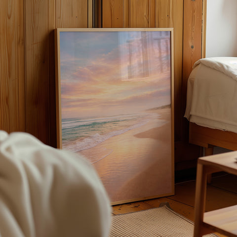 Golden Hour Coastal Art