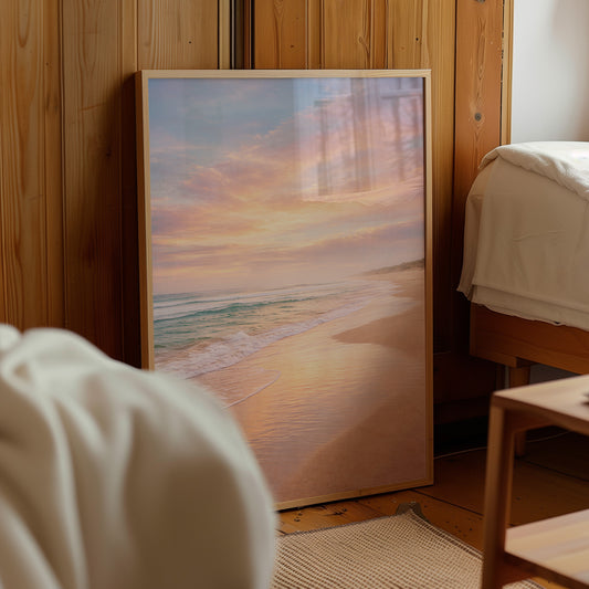 Golden Hour Coastal Art