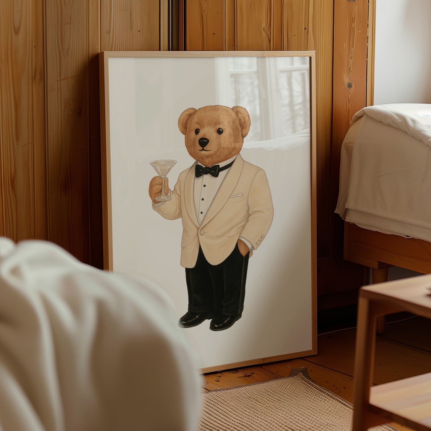 Luxury Set Bear Poster, Digital Download (D67)