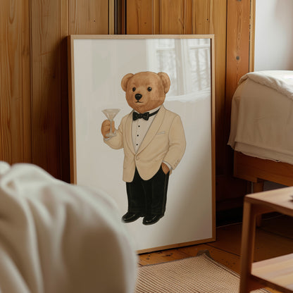 Luxury Set Bear Poster, Digital Download (D67)