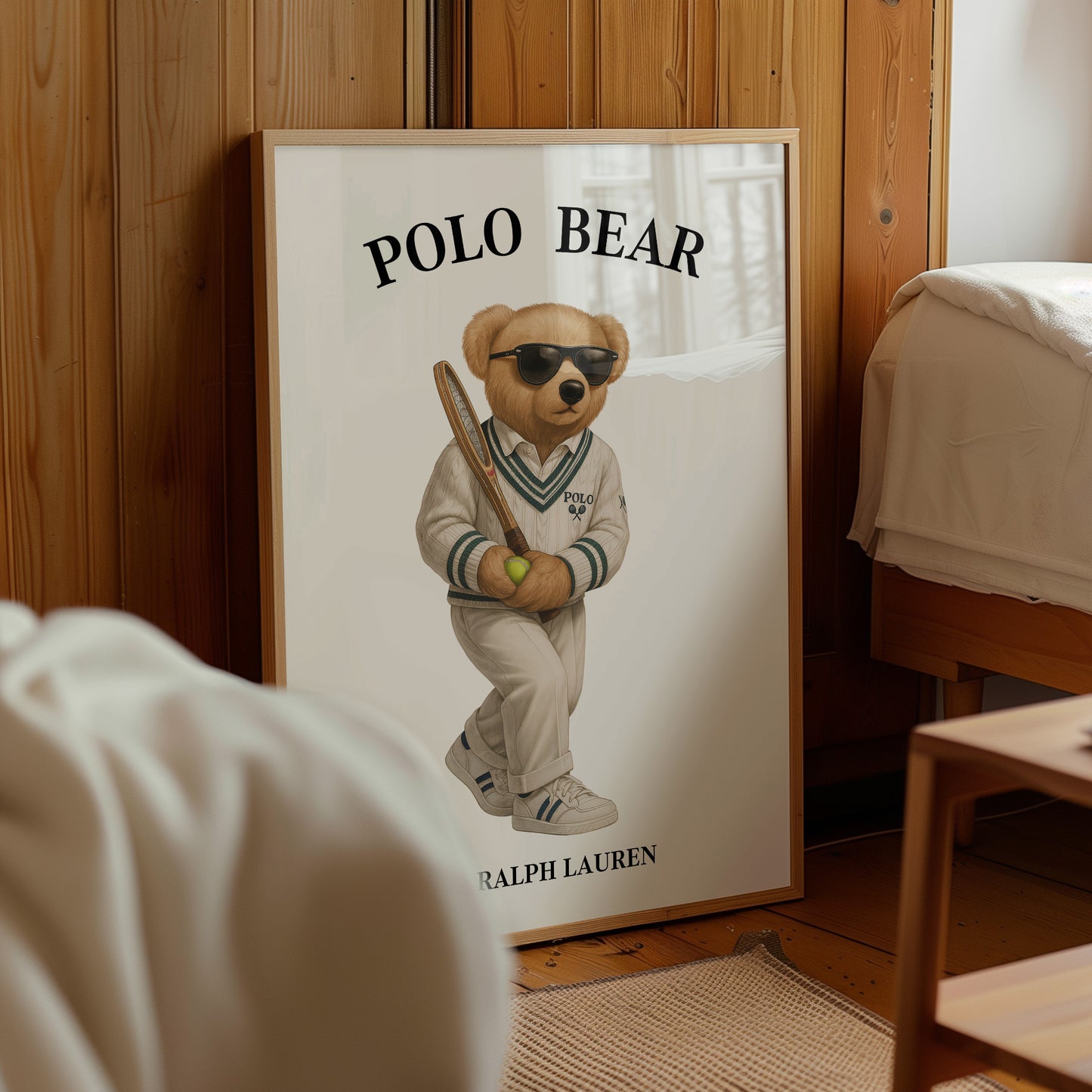 Sport Bear Poster, Digital Download (D52)