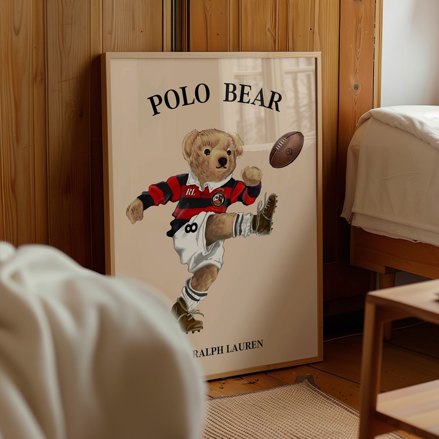 Sport Set Bear Posters, Digital Download (D39)