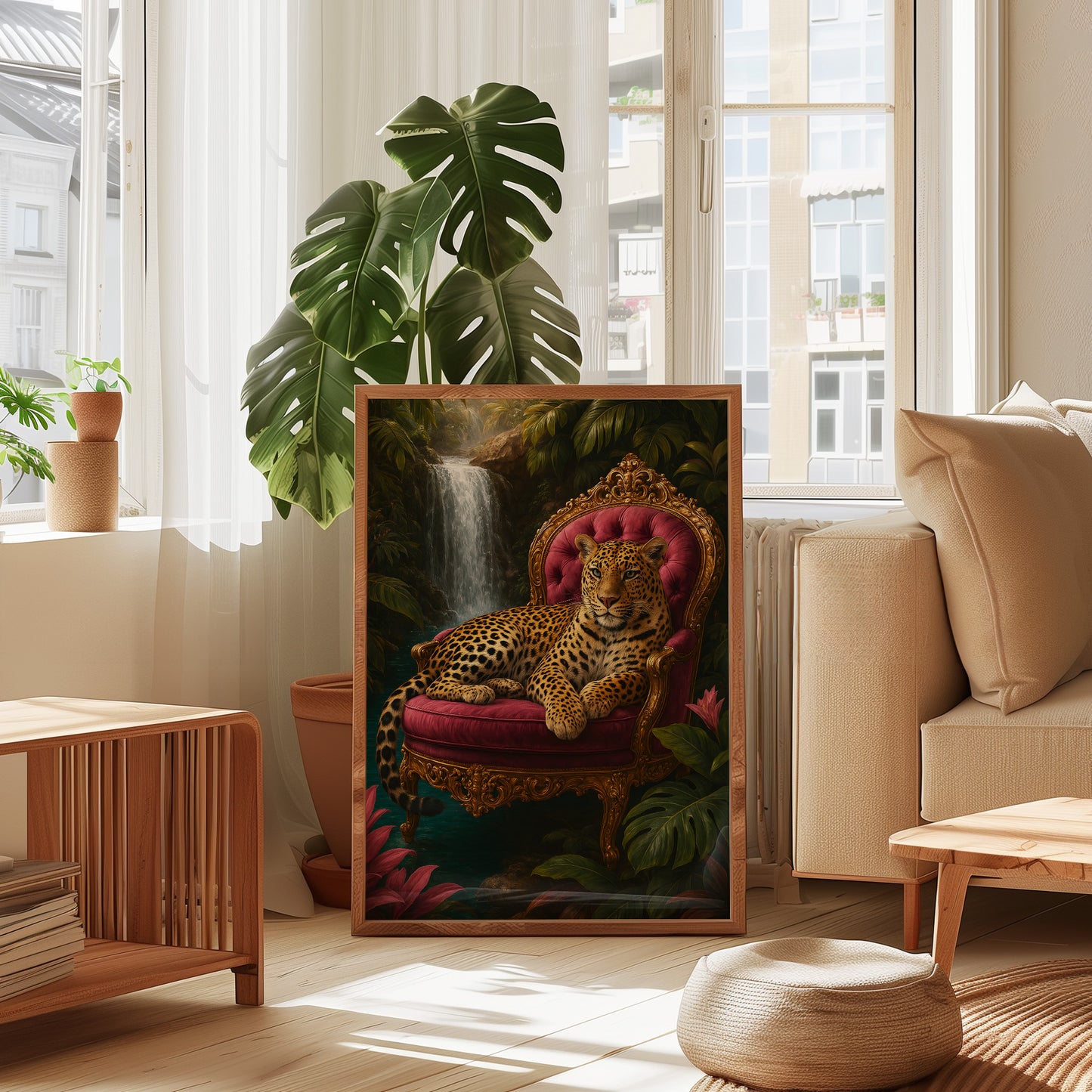 Tropical Jungle Leopard Poster