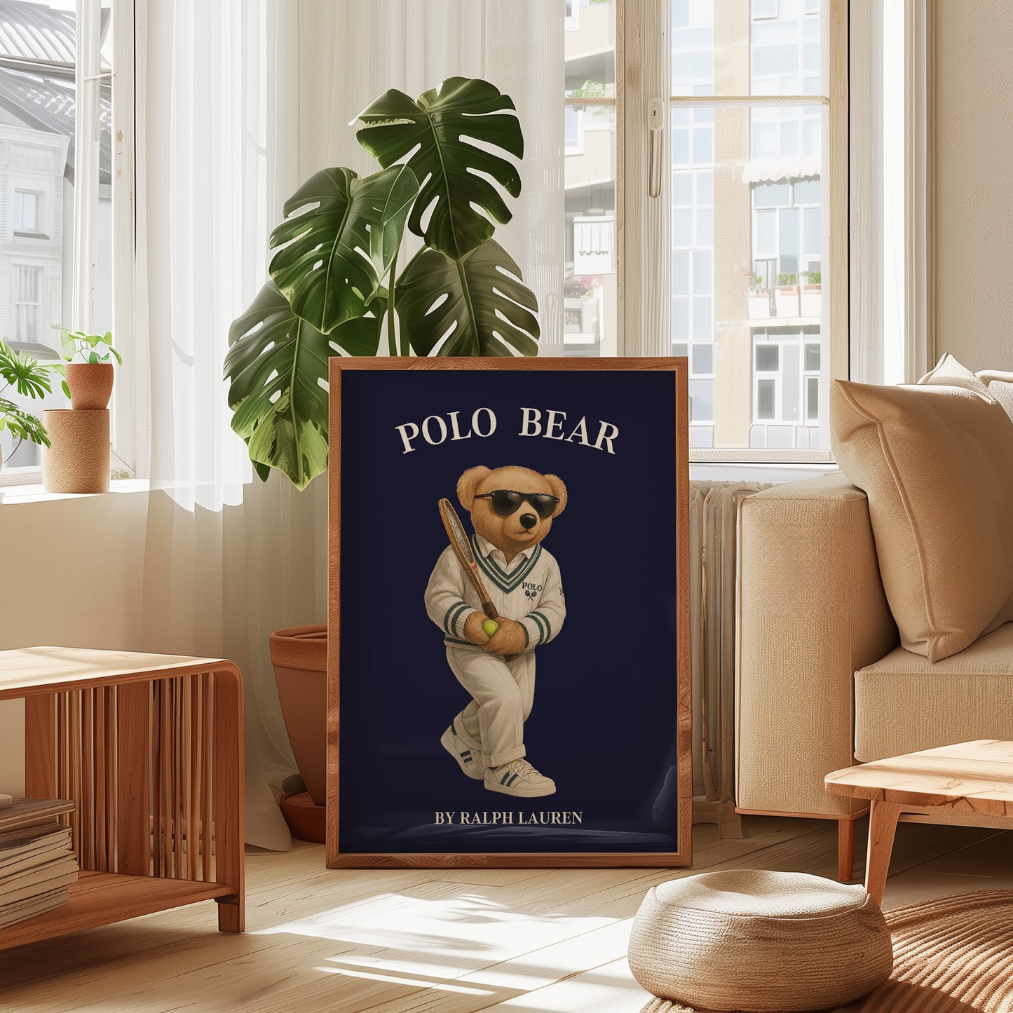 Sport Bear Poster, Digital Download (D51)
