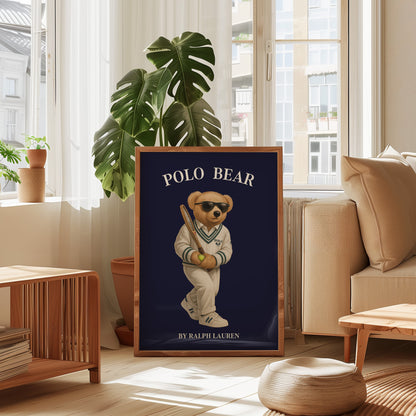 Sport Bear Poster, Digital Download (D51)