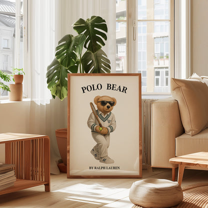 Sport Bear Poster, Digital Download (D52)