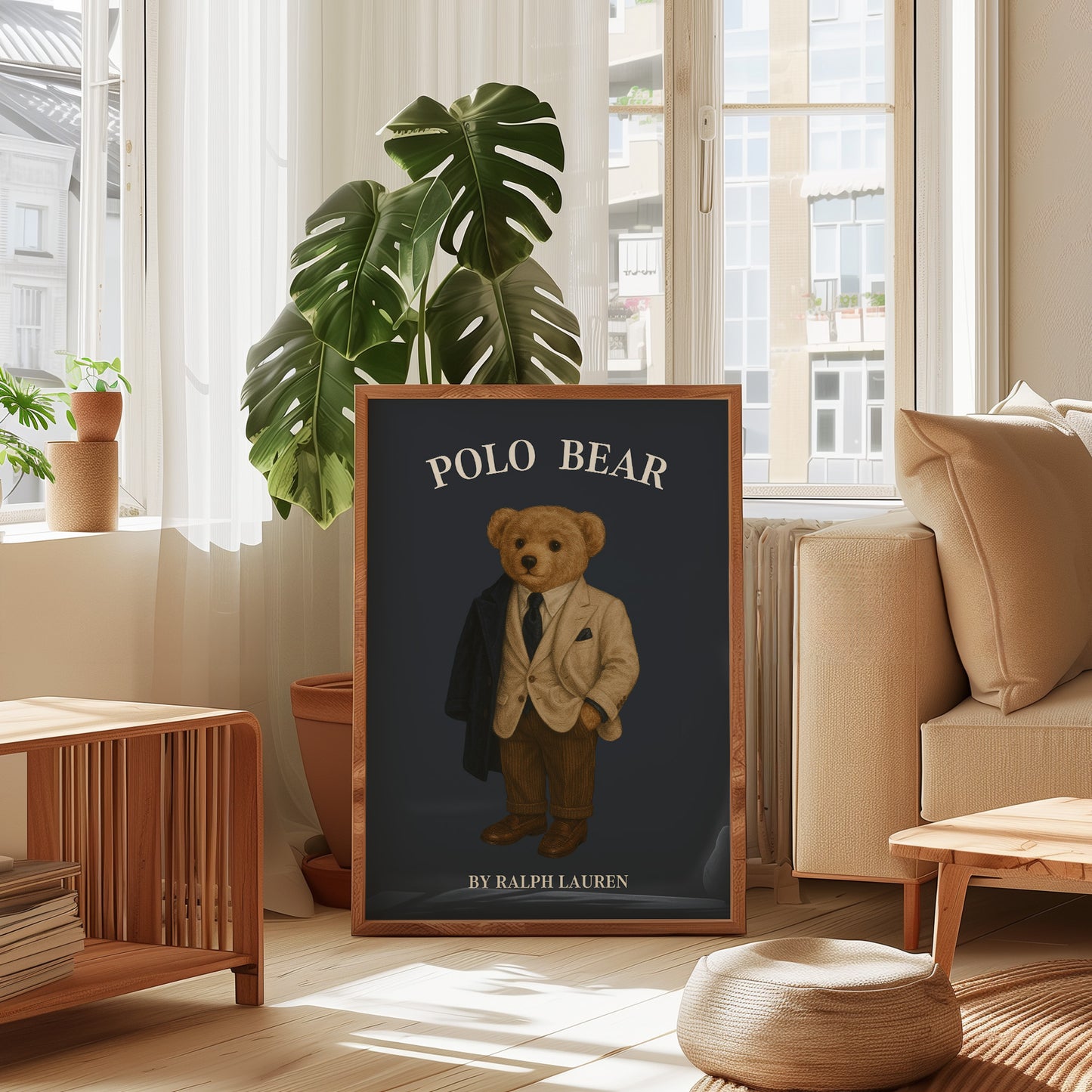 Luxury Bear Poster, Digital Download (D90)