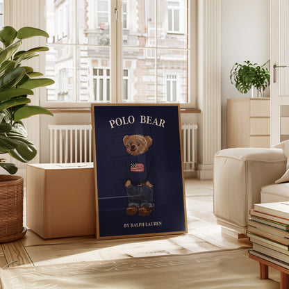 Blue Bear Poster - Digital Download - B201