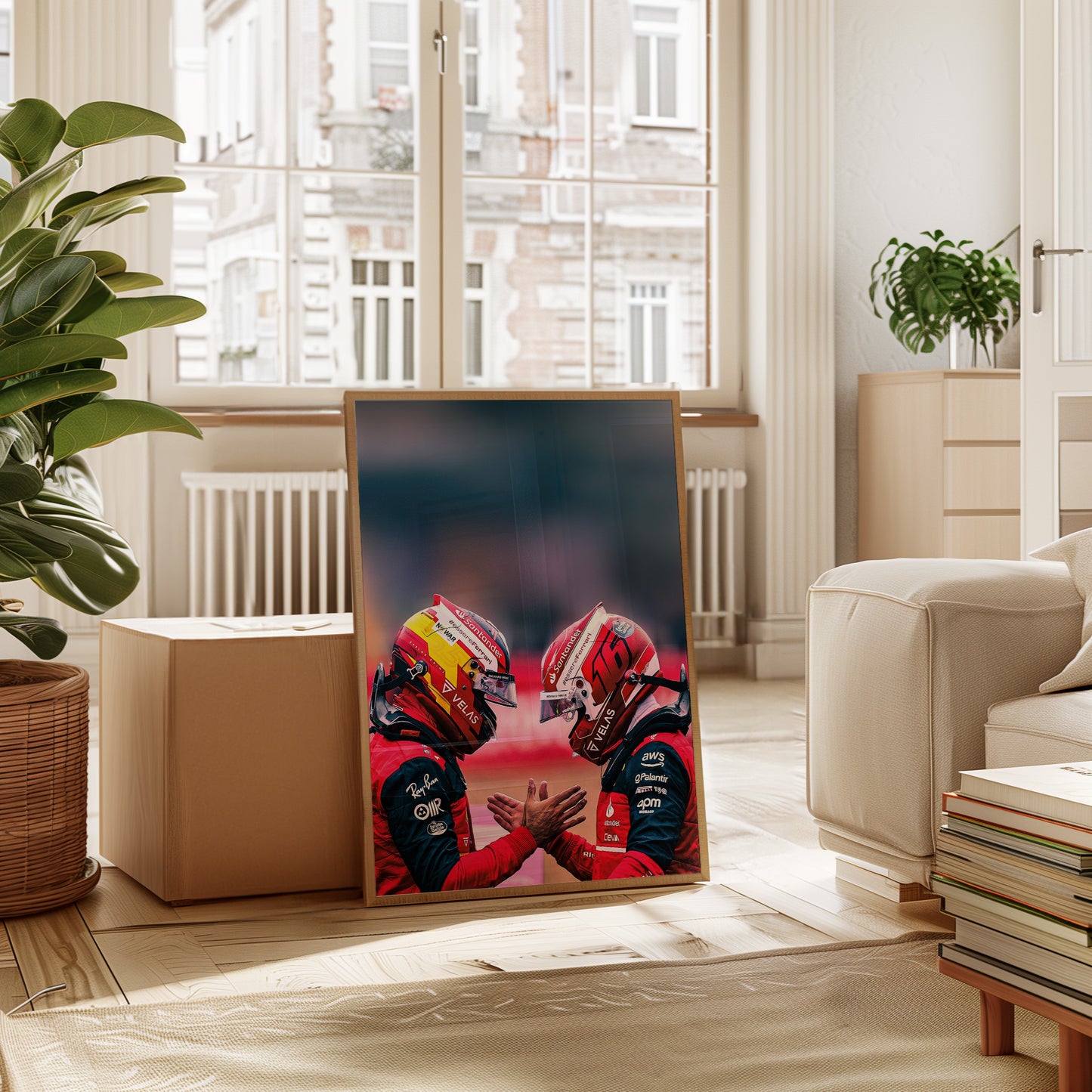 Charles Leclerc & Carlos Sainz Ferrari F1 Poster