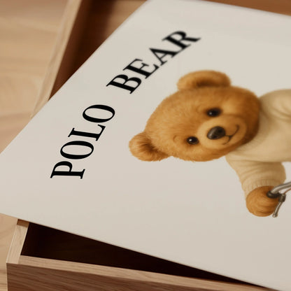Cycling Teddy Bear Poster