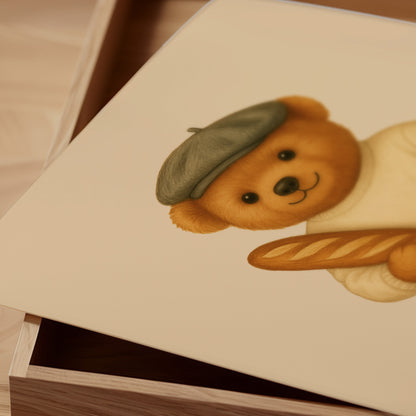 Paris Polo Bear Poster, Polo Decor – Physical Print (D21)