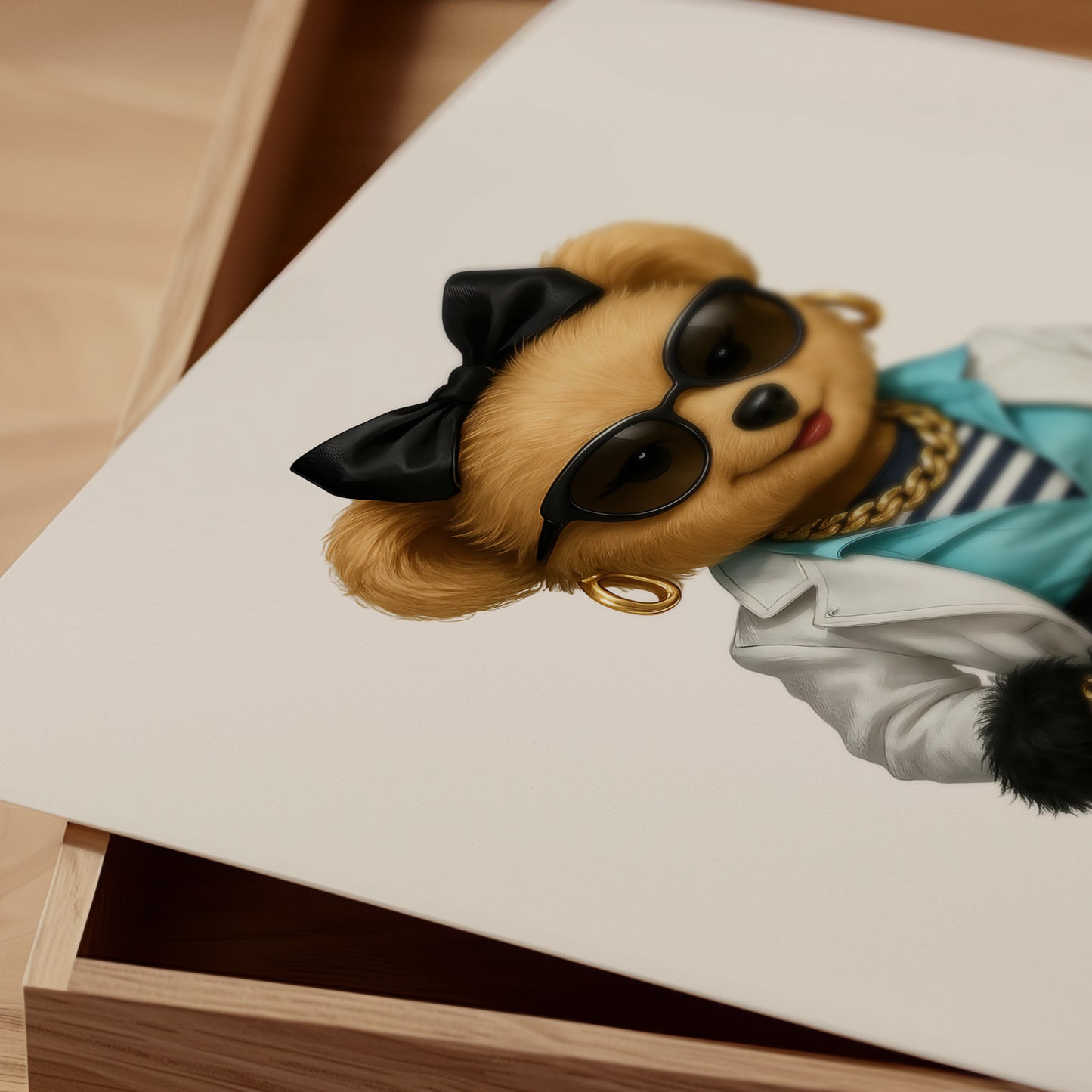 Woman Bear Poster, Digital Download (D69)