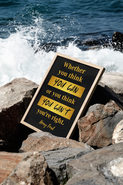 Henry Ford Quote Poster — Physical Poster (D05)