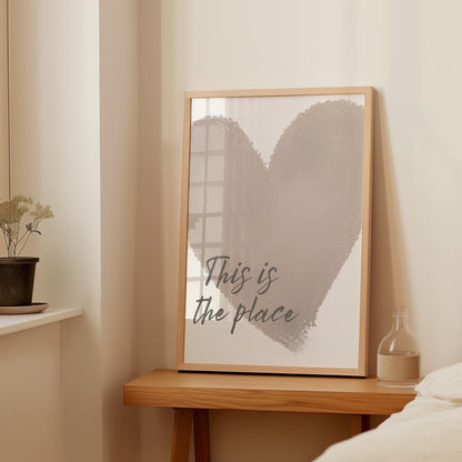 Minimalist Heart Poster — Digital Poster (E03.1)