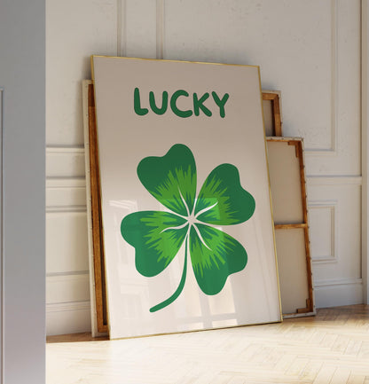 Lucky Set of 3 (Green Edition) — Digital Poster (C191)