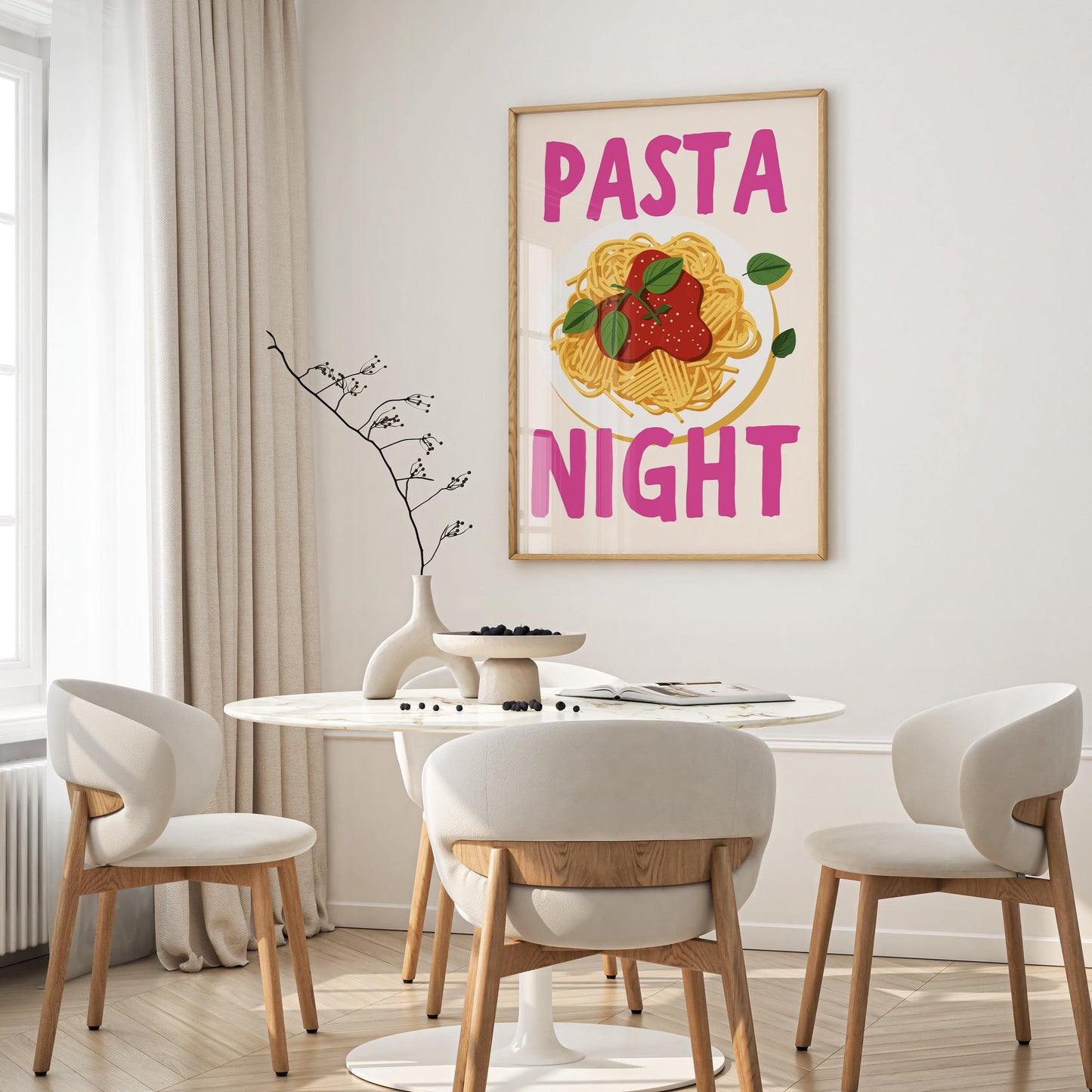 Set of 3 “Cin Cin” Retro Food & Wine Prints — Digital Poster (A70)