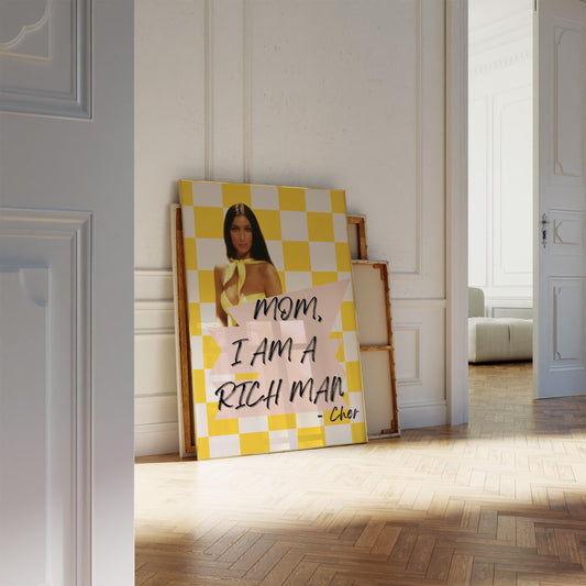 Mom I Am a Rich Man Poster — Digital Poster (M01)