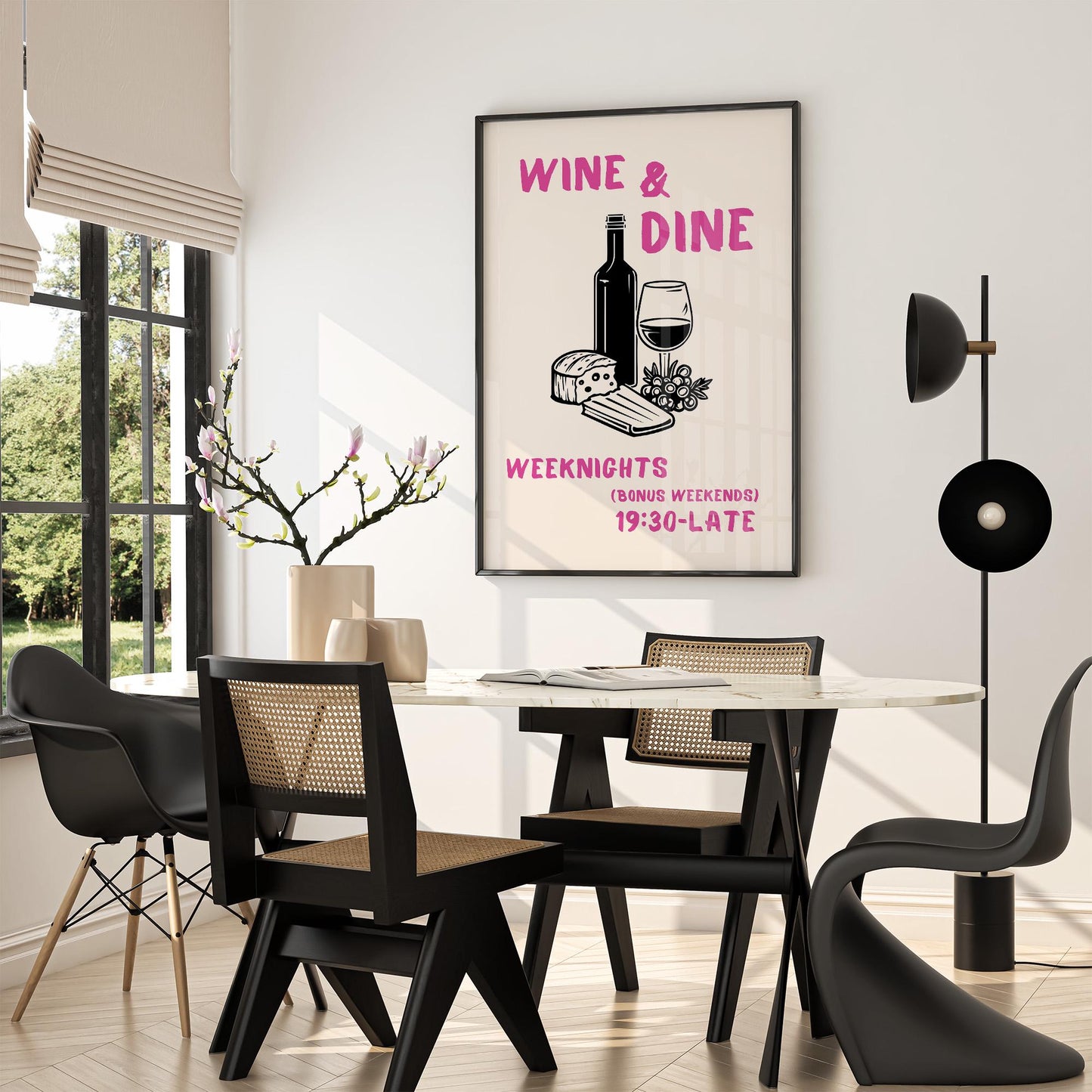 Set of 3 “Cin Cin” Retro Food & Wine Prints — Digital Poster (A70)