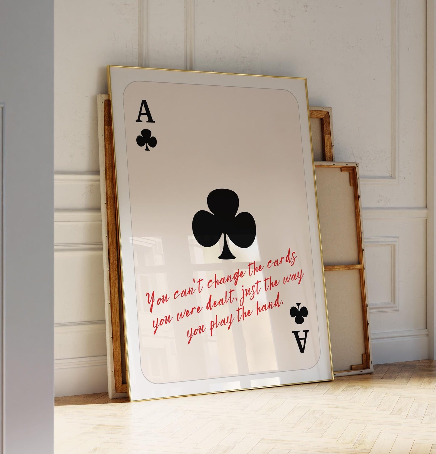 Ace of Clubs, Motivational Art – Digital Download C147