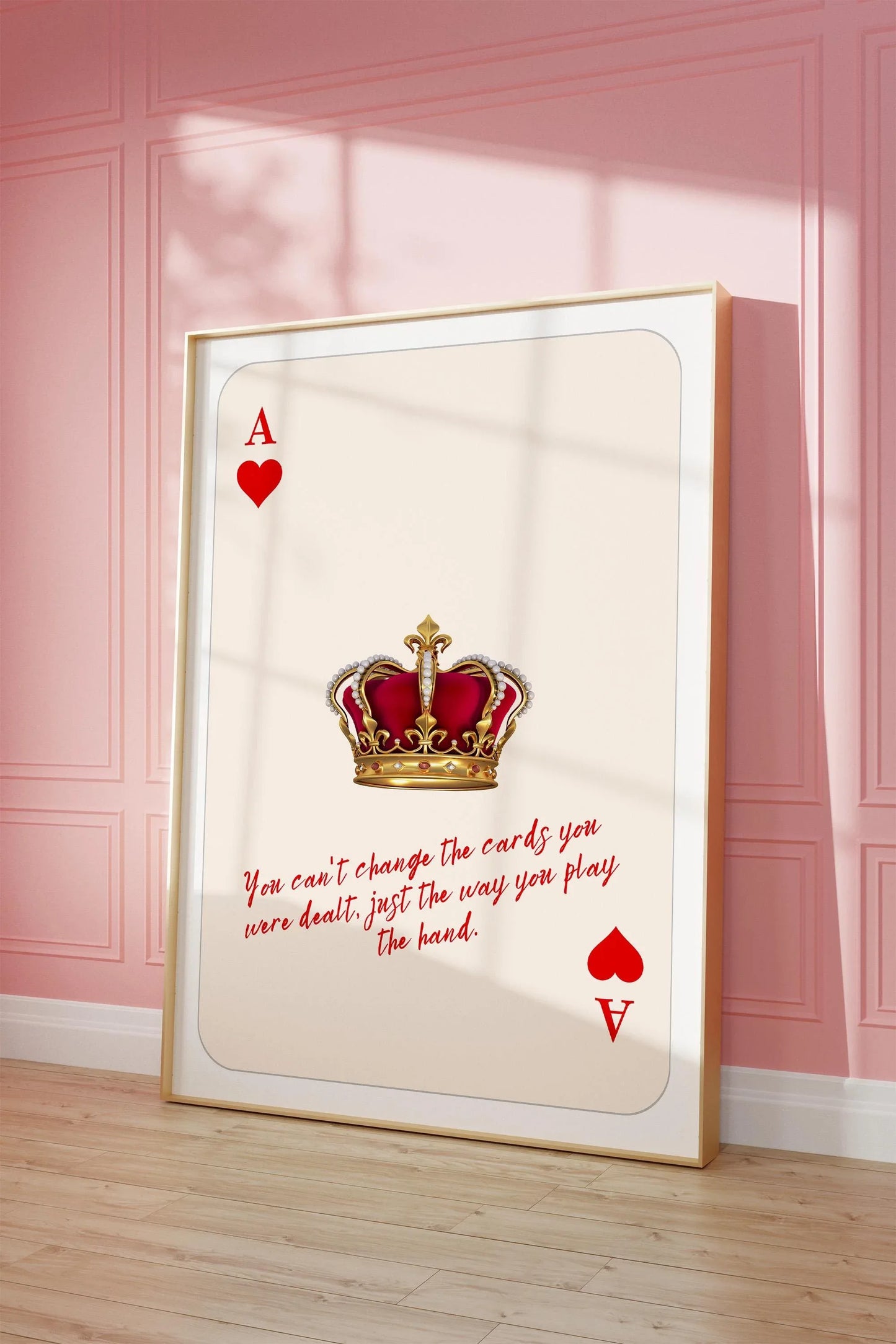 Ace of Hearts Poster – “What If It All Works Out?” Art - Digital Poster (B155)