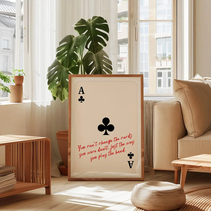 Ace of Clubs Poster – Digital Poster (D34)