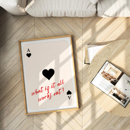 Ace of Hearts Poster - Digital Download B991
