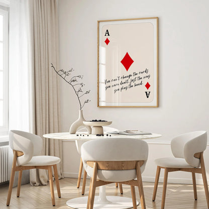 Ace of Diamonds Quote Poster – Digital Poster (C149)