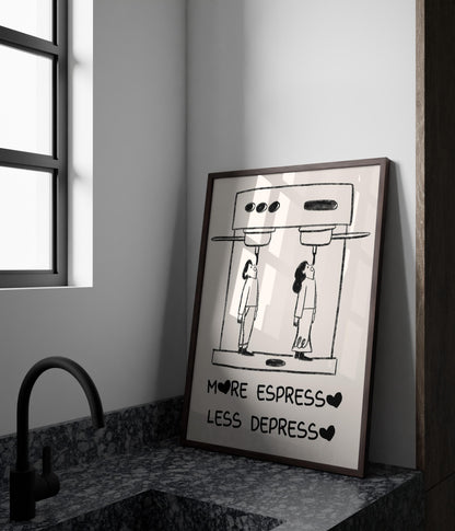 Coffee Wall Art Set, Modern Espresso Poster – Digital Poster (A19)