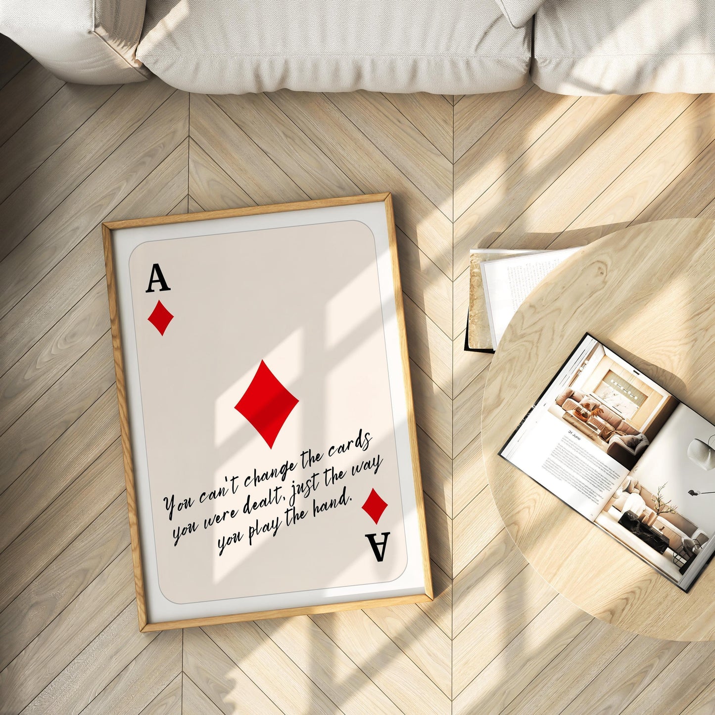 Ace of Diamonds Quote Poster – Digital Poster (C149)