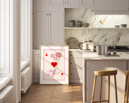 Always a Winner - Card Poster – Digital Download B108