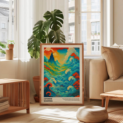 Japanese Whispers Poster, Japandi Wall Art – Digital Poster D61