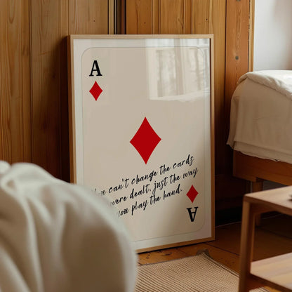 Ace of Diamonds Quote Poster – Digital Poster (C149)
