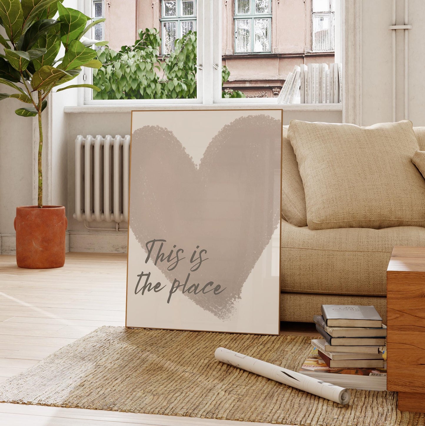 Minimalist Heart Poster — Digital Poster (E03.1)