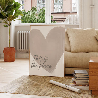 Minimalist Heart Poster — Digital Poster (E03.1)