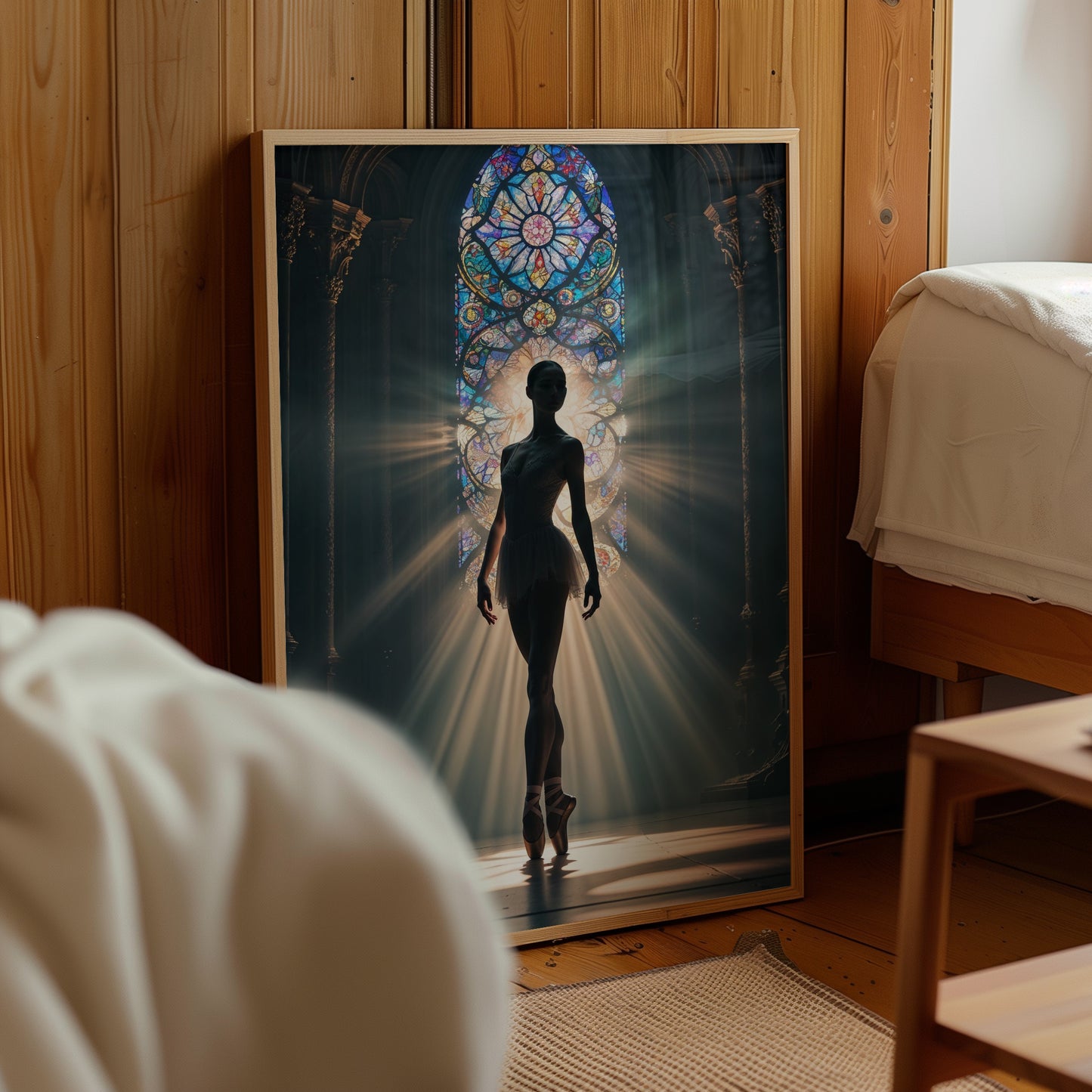 Beautiful Ballerina Silhouette Poster
