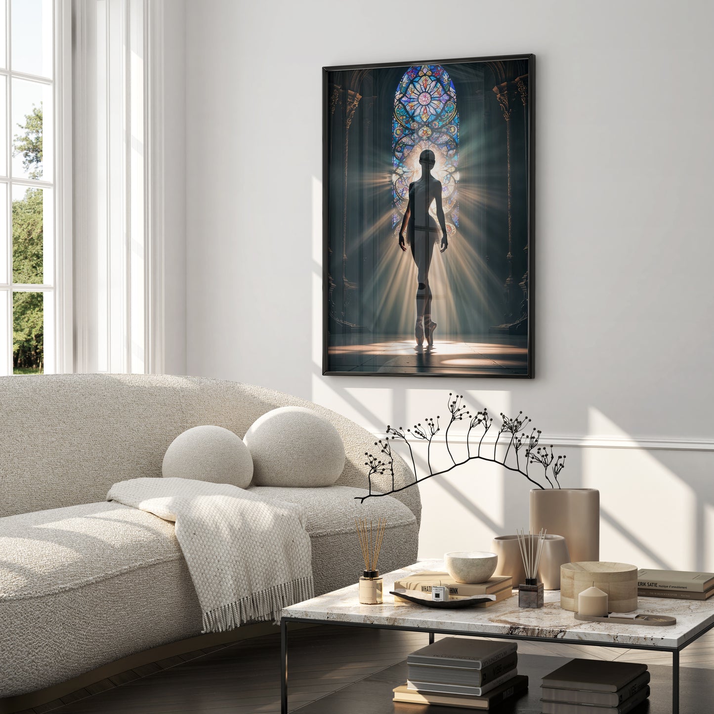 Beautiful Ballerina Silhouette Poster