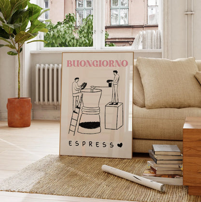 Buongiorno Coffee Poster - Digital Poster (A28)