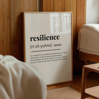 Resilience Definition Poster — Digital Poster (W02)
