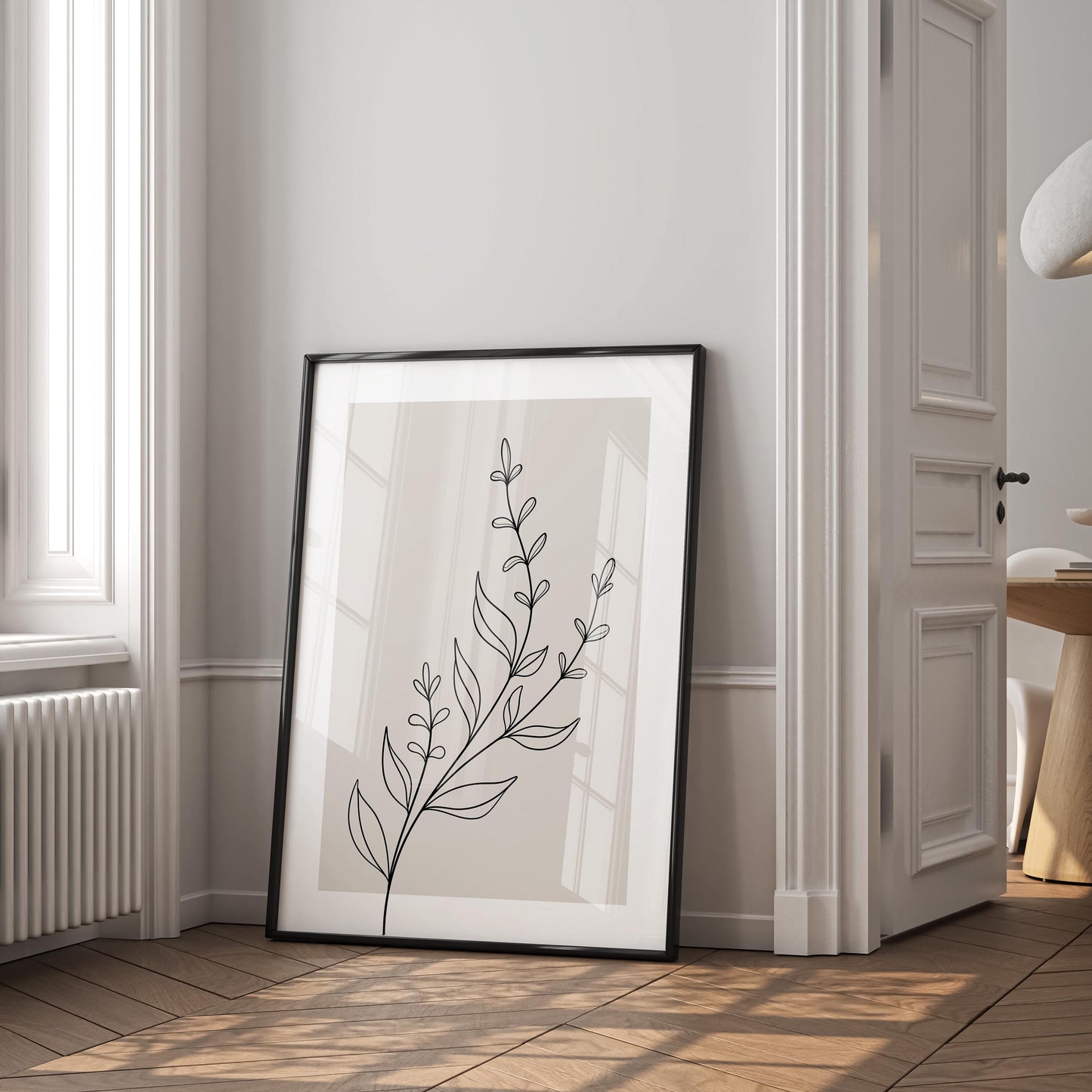 Minimalist Botanical Line Art Set (3 Prints) – Digital Poster (A49)