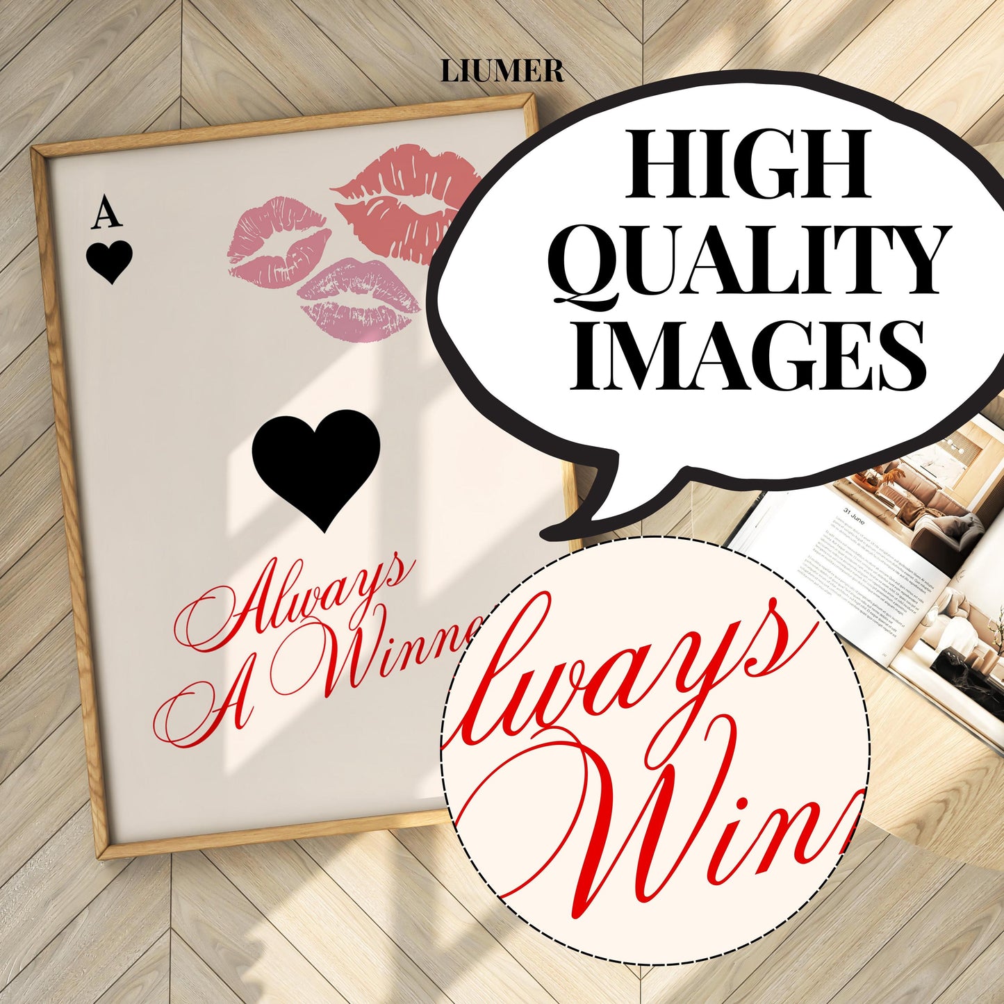 Always a Winner, Card Poster - Digital Download B109