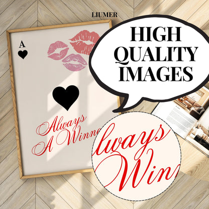 Always a Winner, Card Poster - Digital Download B109